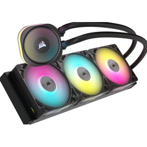 CORSAIR iCUE Link TITAN 360 RGB - Vloeistofkoeler - Zwart - 360 mm Radiator - 3x RX120 RGB-fans