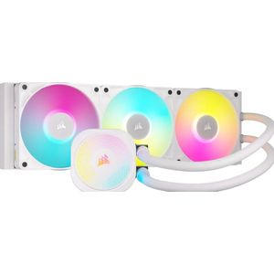 CORSAIR - iCUE LINK TITAN 360 RX - Vloeibare Koeler - Wit - 360 mm AIO, 3 x RX120 RGB-ventilatoren, geschikt voor Intel LGA 1851/1700, AMD AM5/AM4