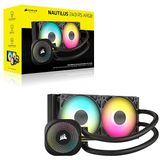 CORSAIR Nautilus 240 RS ARGB Vloeibare CPU-koeler - 240 mm AIO - Zwart