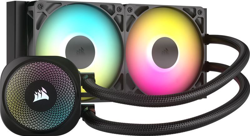 CORSAIR Nautilus 240 RS ARGB Vloeibare CPU-koeler - 240 mm AIO - Zwart