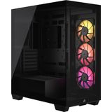 Corsair iCUE LINK 3500X RGB Black - Midtowermodel ATX - Tempered Glass - zwart