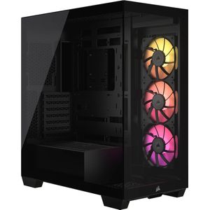 Corsair iCUE LINK 3500X RGB Black - Midtowermodel ATX - Tempered Glass - zwart
