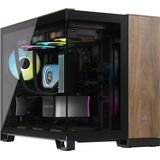 Corsair CC 9011286 WW computerbehuizing Midi Tower Zwart, Walnoot