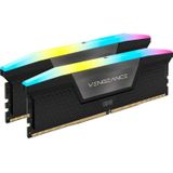 CORSAIR - VENGEANCE RGB - RAM Geheugen - Zwart - 64 GB (2 x 32 GB) - 5200 MHz CL40