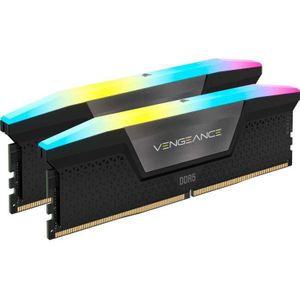 CORSAIR - VENGEANCE RGB - RAM Geheugen - Zwart - 64 GB (2 x 32 GB) - 5200 MHz CL40