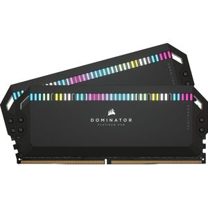 CORSAIR DOMINATOR PLATINUM RGB DDR5 RAM 64 GB (2 x 32 GB) 5600 MHz CL40 Intel XMP compatibel iCUE computergeheugen, zwart (CMT64GX5M2B5600C40)