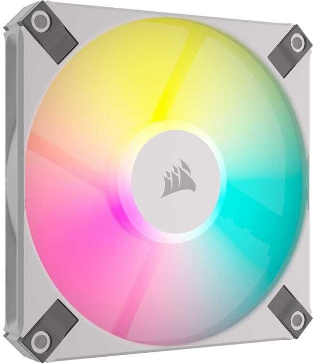Corsair - iCUE AF120 RGB Slim - PC Ventilator - Wit - 120 mm, 2 x, 600-2000 rpm, 27,5 dBA