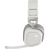 Corsair HS80 MAX Wireless Multiplattform Gaming Headset Mit Bluetooth - Dolby Atmos - Mikrofon in Broadcast-Qualität - iCUE-Kompatibel - PC, Mac, PS5, PS4, Mobile - Weiß