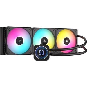Corsair - iCUE H170i Elite LCD XT - Vloeistofkoeling - Zwart - 420 mm, RGB, 3 Snelheden