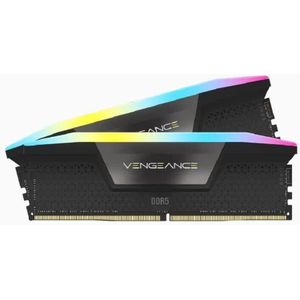 Corsair Vengeance RGB (2 x 16GB, 6200 MHz, DDR5 RAM, DIMM 288 pin), RAM, Zwart
