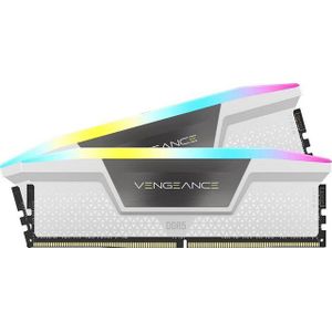 Corsair - Vengeance RGB - RAM Geheugen - Wit - 32GB (2x16GB) - 6200MHz