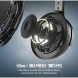 Corsair Virtuoso PRO Kabelgebundenes Open Back Gaming Headset - Abnehmbares Unidirektionales Mikrofon - 50mm Graphene Treiber - 20Hz-40 kHz Frequenzgang - Carbon