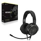 Corsair Virtuoso Pro Gaming-hoofdtelefoon, open, bekabeld, unidirectionele microfoon, afneembaar, 50 mm grafeengeleiders, frequentierespons 20 Hz - 40 kHz - carbon