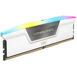 Corsair VENGEANCE RGB DDR5 32GB (2 x 16 GB) 6000MHz C36 Intel geoptimaliseerd desktopgeheugen (dynamische tienzone RGB-verlichting, ingebouwde spanningsregeling, aangepaste XMP 3.0-profielen) Wit