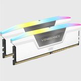 Corsair VENGEANCE RGB DDR5 32GB (2 x 16 GB) 6000MHz C36 Intel geoptimaliseerd desktopgeheugen (dynamische tienzone RGB-verlichting, ingebouwde spanningsregeling, aangepaste XMP 3.0-profielen) Wit