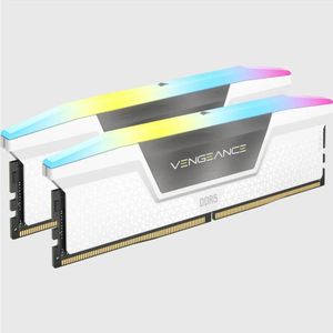Corsair VENGEANCE RGB DDR5 32GB (2 x 16 GB) 6000MHz C36 Intel geoptimaliseerd desktopgeheugen (dynamische tienzone RGB-verlichting, ingebouwde spanningsregeling, aangepaste XMP 3.0-profielen) Wit