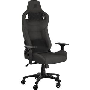 Corsair T3 RUSH Gamingstoel van stof (2023), race-stijl, zachte stoffen bekleding, gevoerd nekkussen en lendensteun, zithoogte verstelbaar, kolen