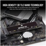 Corsair MP600 GS 1 TB PCIe Gen4 x4 NVMe M.2 SSD – High-Density TLC NAND – M.2 2280 – Compatibel met DirectStorage - Tot 4.800 MB/sec – Perfect voor PCIe 4.0-Notebooks - Zwart