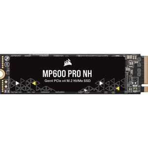 Corsair MP600 PRO NH 8 TB PCIe Gen4 x4 NVMe M.2-SSD – Hochdichter TLC NAND – M.2 2280-Formfaktor – Kompatibel mit DirectStorage – Bis zu 7.000 MB/s – Ohne Kühlkörper – Schwarz