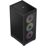 Corsair - iCUE 2000D RGB AIRFLOW - PC-behuizing - Zwart - Mini-ITX - 3 x SLIM AF120 RGB Ventilatoren Inbegrepen