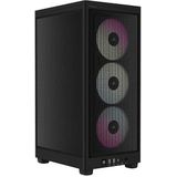 Corsair - iCUE 2000D RGB AIRFLOW - PC-behuizing - Zwart - Mini-ITX - 3 x SLIM AF120 RGB Ventilatoren Inbegrepen