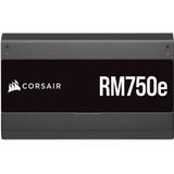Corsair RM750e (2023) Volledig modulaire en stille voeding, compatibel met ATX 3.0 en PCIe 5.0, condensatoren bij 105 °C, efficiëntie 80 Plus Gold, moderne standby-ondersteuning, zwart