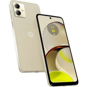 Motorola moto g14 16 5 cm (6,5 ) Dual SIM Android 13 4G USB Type-C 4 GB 128 GB 5000 mAh Crèmekleur (128 GB, Botercrème, 6.50"", Dubbele SIM, 50 Mpx, 4G), Smartphone, Beige