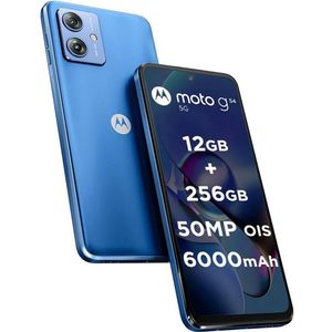 Motorola Smartphone Motorola Moto G54 12/256 Parelblauw (256 GB, Parelblauw, 6.50"", Dubbele SIM, SIM + eSIM, 50 Mpx, 5G), Smartphone, Blauw