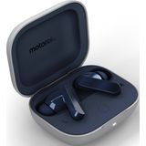 motorola Moto Buds: draadloze hoofdtelefoon, uitstekend geluid en audio met hoge resolutie, dynamische actieve ruisonderdrukking, optimale integratie in het motor-ecosysteem, marineblauw