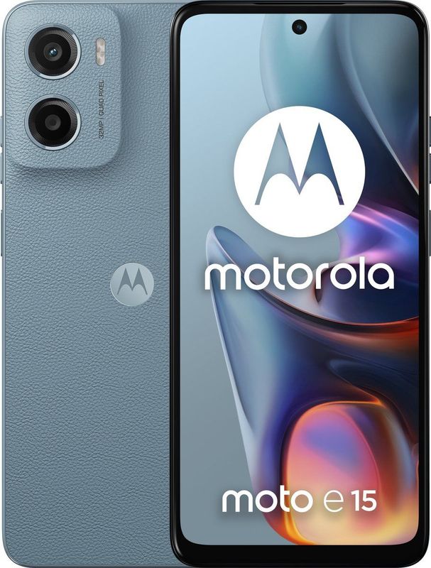 Motorola moto e15 16,9 cm (6.67") Dual SIM Android 14 Go edition 4G USB Type-C 2 GB 64 GB 5200 mAh Blauw