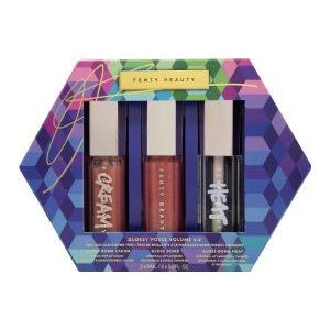 Fenty Beauty Glossy Posse Volume 6.0 - Full Size Trio - Gloss Bomb Cream - Gloss Bomb - Gloss Bomb Heat
