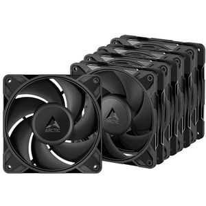 ARCTIC P12 Pro PST (5 Pak) - Krachtige Premium Ventilator, 120 mm PWM PC Fan met Y-Kabelsplitser, Casefan, 600–3000 rpm, 0 rpm <5% PWM, Hydrodynamisch Glijlager, 4-Pins - Zwart