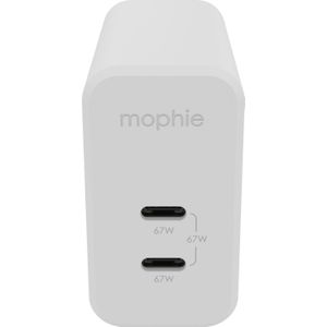 mophie 409909304 oplader voor mobiele apparatuur Laptop, Smartphone, Tablet Wit AC Snel opladen Binnen