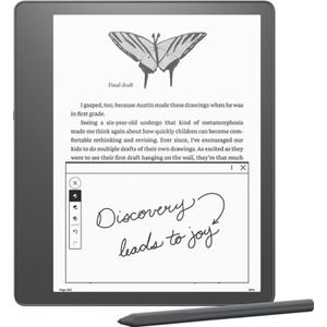 Amazon Ebook Kindle Scribe 10.2 16GB WiFi Premium Pen Grijs (16 GB, USB C), USB-stick, Grijs