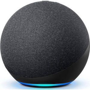 Amazon Echo (4e Gen) 2020 Houtskool VS (Amazon Alexa), Slimme luidsprekers, Zwart