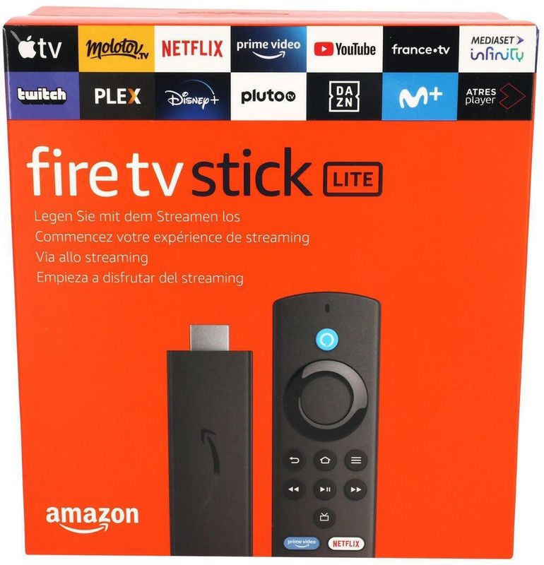 Amazon - Fire Stick Lite - Mediaspeler - Zwart - Streaming in Full HD