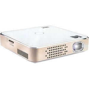 Kodak Tragbarer Ultra-Mini-Projektor 75 - HD LED DLP Wiederaufladbarer Projektor 100 Display, integrierter Lautsprecher - HDMI, USB und Micro SD