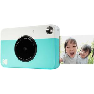 Kodak Printomatic Instant Camera, kleurdruk op Zink-fotopapier 2 x 3 inch (5 x 7,5 cm) met zelfklevende rug- Print Memories Direct (blauw)