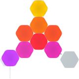 Nanoleaf Shapes Hexagon Starter Kit, 9 Smart Light Panels LED RGBW - Modular Wi-Fi Colour Changing Wall Lights, Works with Alexa Google Assistant Apple Homekit, for Room Decor & Gaming