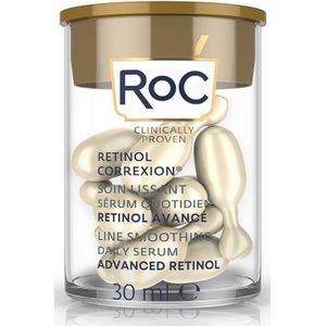 RoC - Retinol Correxion Line Smoothing Nacht Serum - Anti-Rimpel en Huidveroudering - Vermindert Fijne Lijntjes en Rimpels - Verstevigend Hydraterend Serum - Capsules 10 stuks