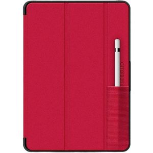 OtterBox Symmetry Folio-hoes voor iPad 10,2-Inch (7e gen/8e gen/ 9e gen), schokbestendig, valbestendig, dunne beschermende folio-hoes, getest volgens militaire standaard, Rood, Geen Retailverpakking