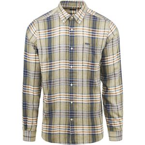 Barbour - Laneskin Overhemd - Groen - Ruit - Modern-fit - Katoen en Linnen