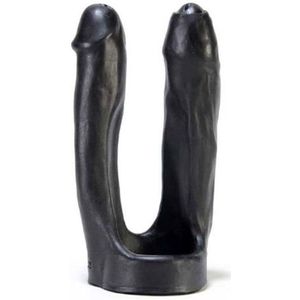 3-WAY dubbele zwarte dildo