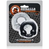 Oxballs - Ultraballs Cockring 2-pack Zwart & Transparant