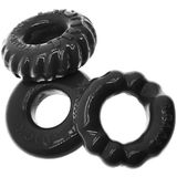 Oxballs BONEMAKER 3-PACK Cockring Kit - Black