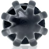 Oxballs siliconen airhole - 1 finned - small - buttplug - zwart
