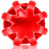 Airhole Medium Finned Buttplug - Rood