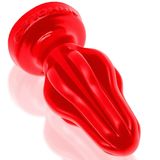 Airhole Medium Finned Buttplug - Rood