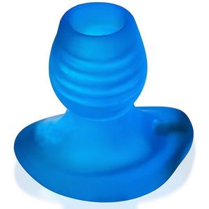 Oxballs Glowhole-2 Hollow Buttplug Blauw 10 Cm