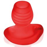Oxballs Glowhole-2 Hollow Buttplug Rood 10 Cm